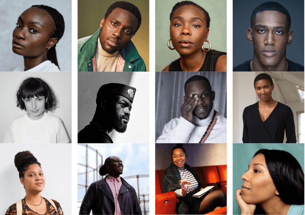 Three rows of four headshots of people who are either looking directly looking at the camera or slightly off to the side.